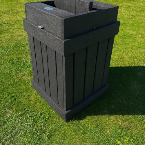 Baboonproof bin with rotating lid 540x540x850 (holds black bin)