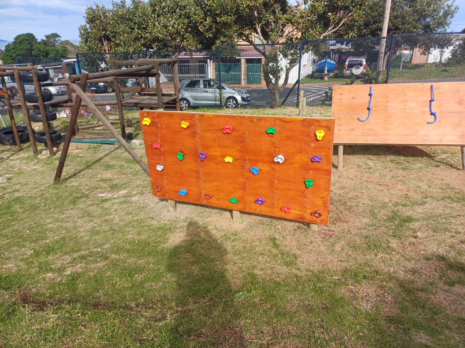 Primwood Jungle Gym climbing wall playground feature