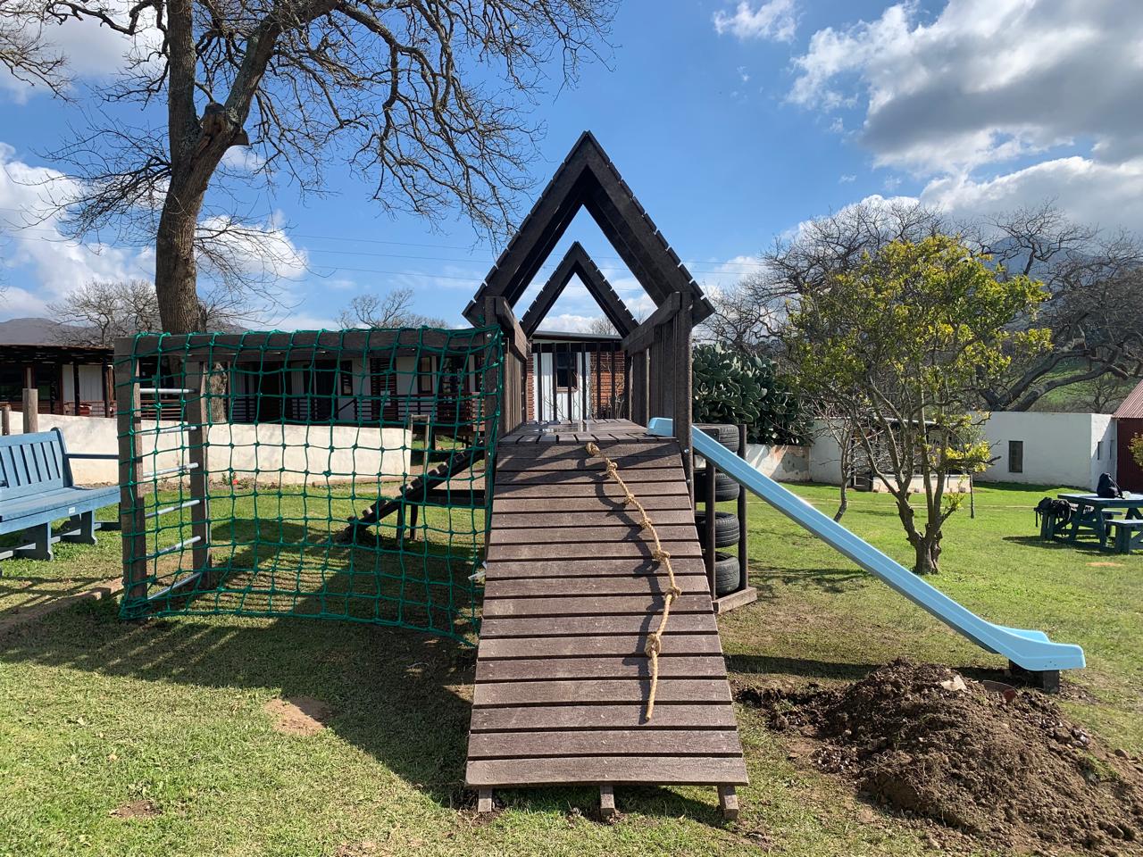 Primwood outdoor Jungle Gym installation
